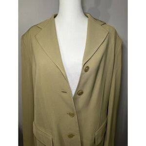 Evan Picone Women's Beige Button Front Blazer Size‎ 12   Career, Academia